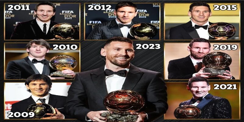 Messi sở hữu 8 quả bóng vàng giữ kỷ lục hiện tại