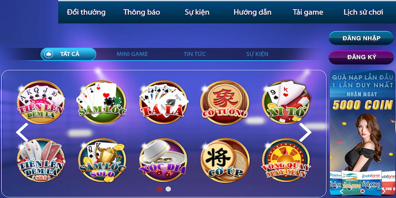 Một số trò chơi hot nhất tại danh mục game bài đổi thưởng